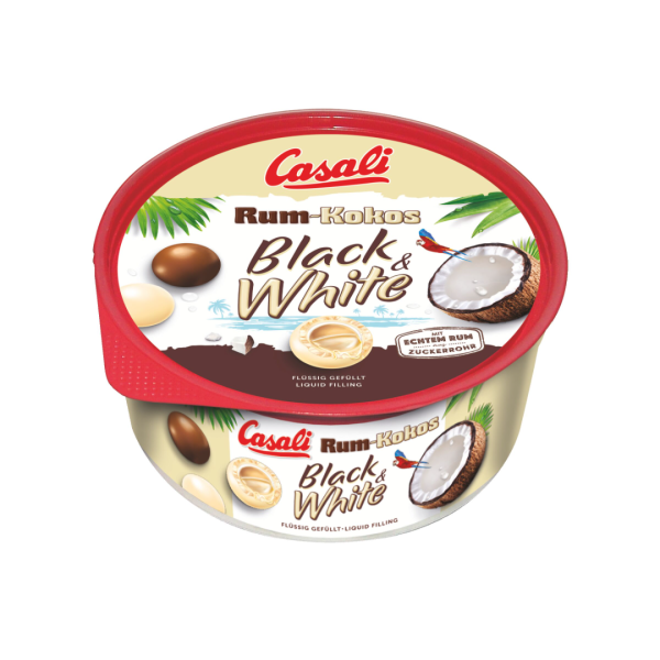 Casali Rum-Kokos Dragees Black & White, 300 Gramm Dose